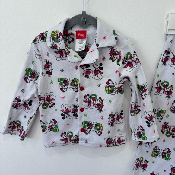 Disney Girls Minnie & Mickey Christmas Pajamas - 4t - Picture 3 of 11